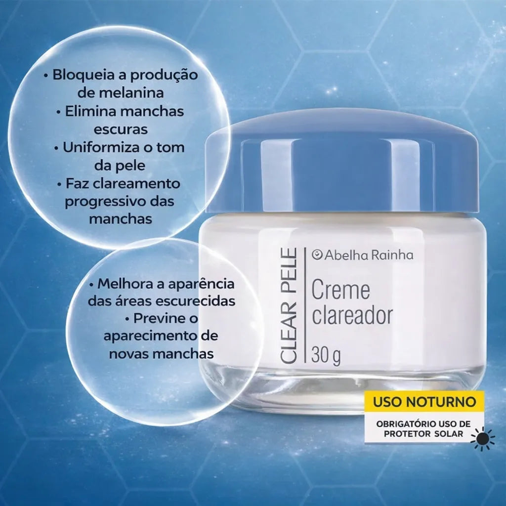 Creme Facial Noturno Abelha Rainha – Clear Pele