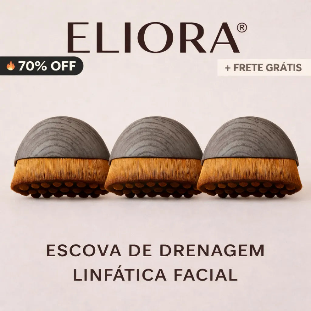 Escova Facial de Drenagem Linfática Eliora (Desconto Progressivo)