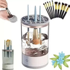 Limpador de Pincéis de Maquiagem Automático com Esterilização UV 3 em 1