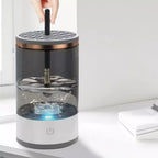 Limpador de Pincéis de Maquiagem Automático com Esterilização UV 3 em 1
